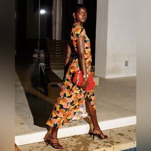 & Other Stories Curved Hem Wrap Dress